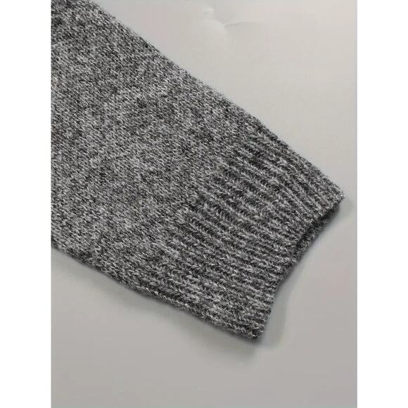 Sweater Womens Plus Cardigan Gray Hooded Long Duster Aztec Pockets - Picture 3 of 6